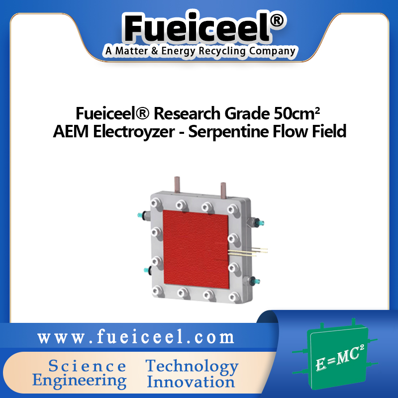 Fueiceel&reg Research Grade 50cm<sup>2</sup> AEM Electroyzer - Serpentine Flow Field