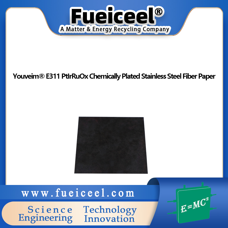 Youveim&reg E311 PtIrRuOx Chemically Plated Stainless Steel Fiber Paper