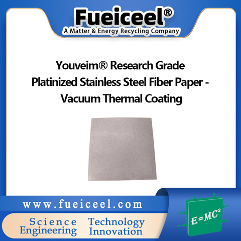 Youveim&reg Research Grade Platinized Stainless Steel Fiber Paper - Vacuum Thermal Coating