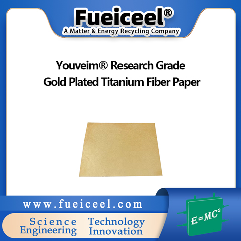 Youveim&reg Research Grade Gold Plated Titanium Fiber Paper