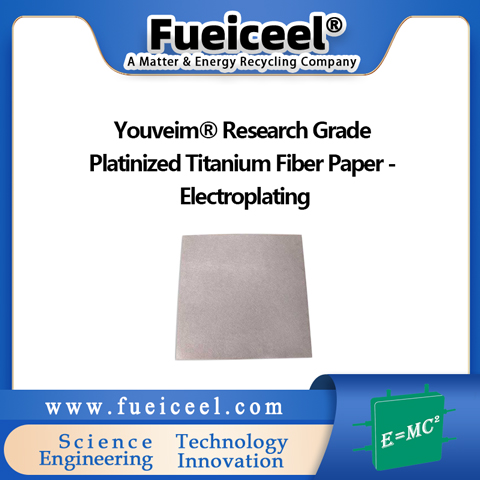 Youveim&reg Research Grade Platinized Titanium Fiber Paper - Electroplating