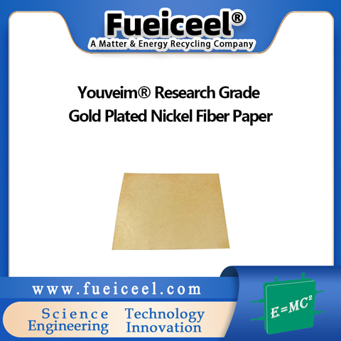 Youveim&reg Research Grade Gold Plated Nickel Fiber Paper