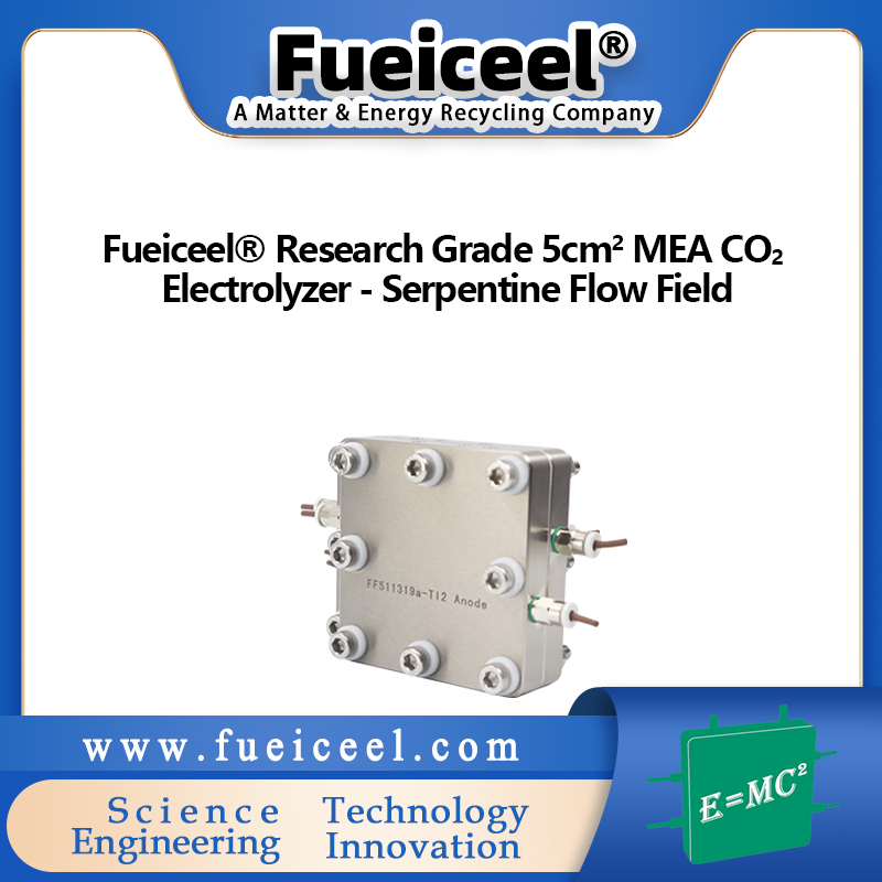 Fueiceel&reg Research Grade 5cm<sup>2</sup> MEA CO<sub>2</sub> Electrolyzer  - Serpentine Flow Field