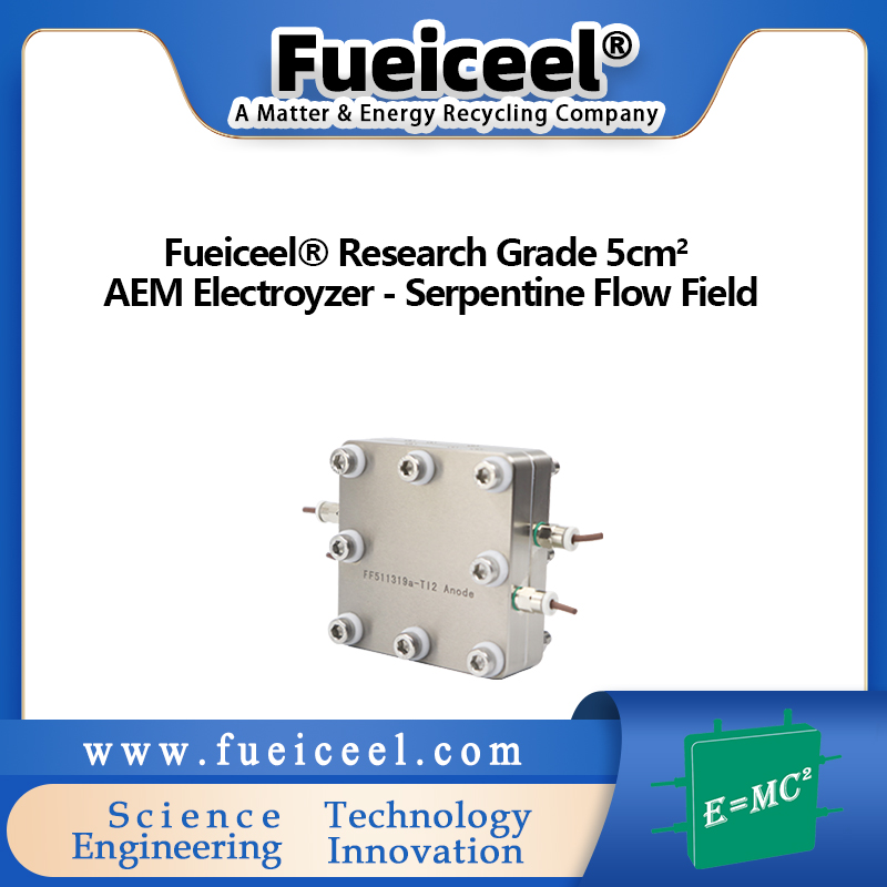 Fueiceel&reg Research Grade 5cm<sup>2</sup> AEM Electroyzer - Serpentine Flow Field